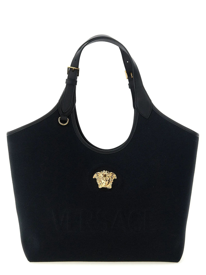 Versace Sample Sale | Versace Black Cotton Tote Bag - | Designer outlet