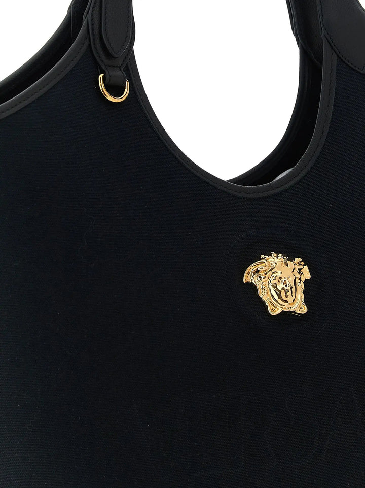 Versace Sample Sale | Versace Black Cotton Tote Bag - | Designer outlet