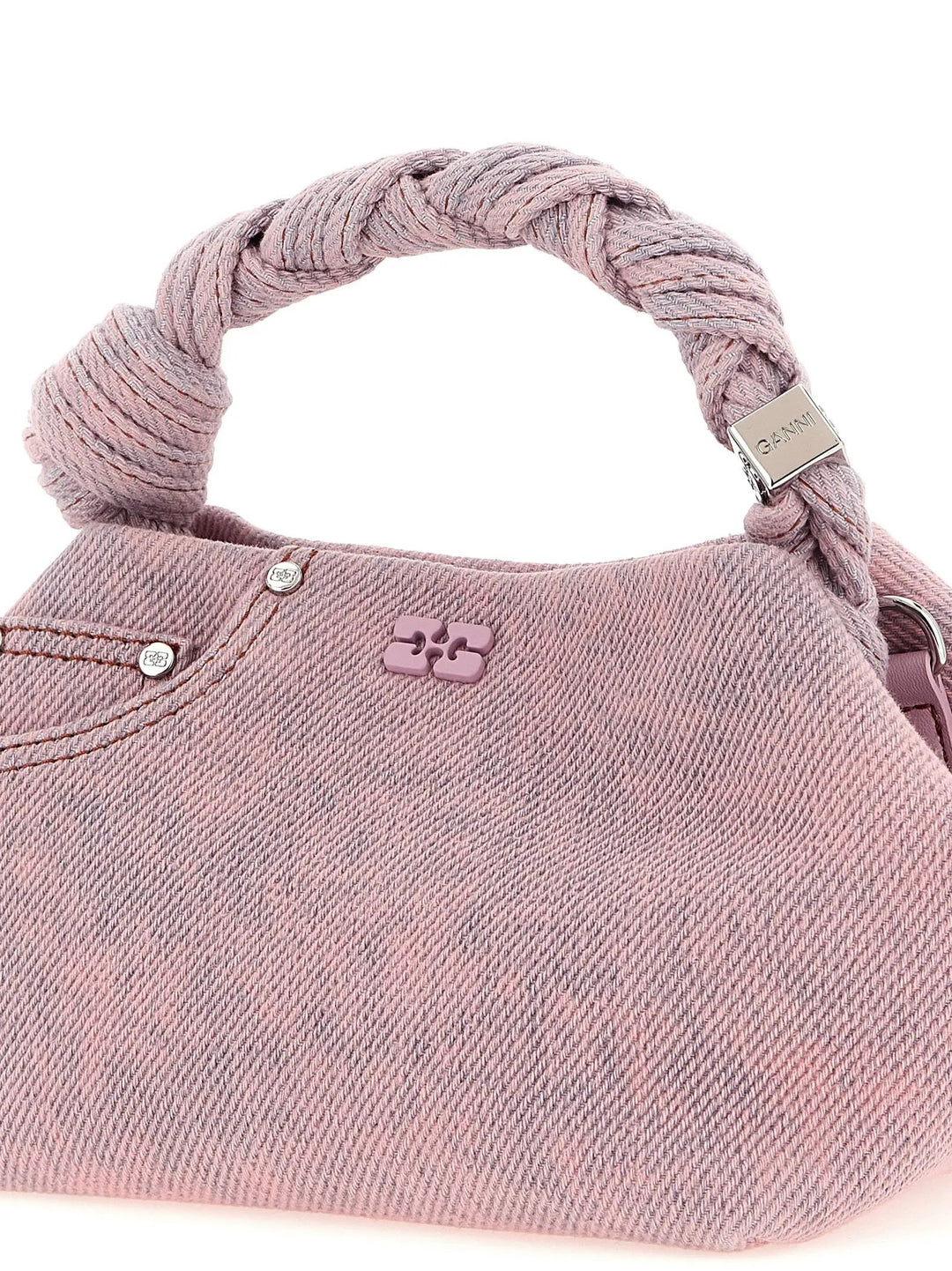 Ganni Multicolor Organic Cotton Handbag