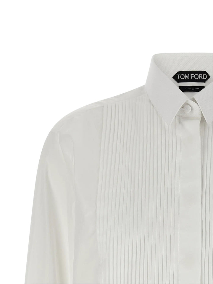 Tom Ford White Cotton Blouse