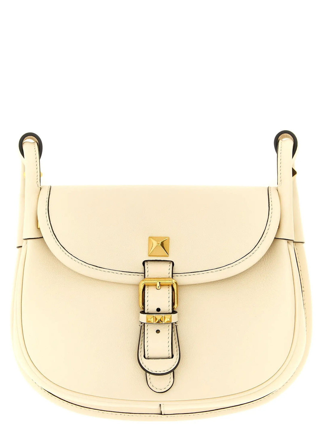 Valentino Garavani White Calfskin Shoulder Bag