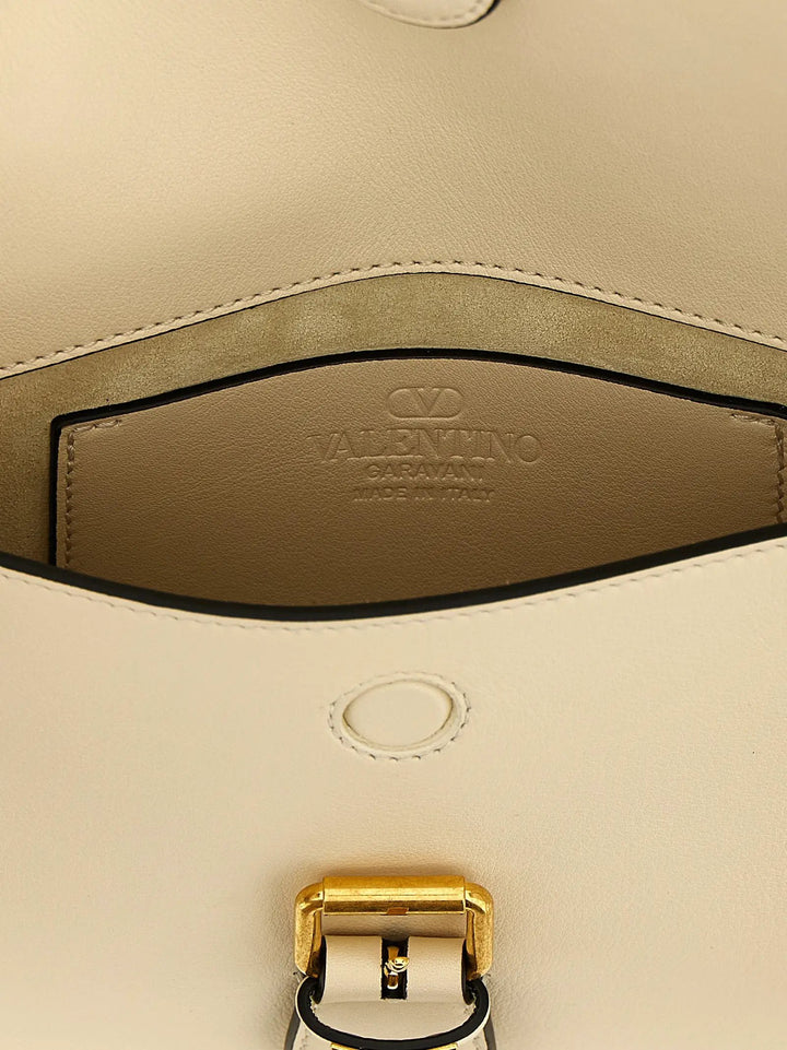 Valentino Garavani White Calfskin Shoulder Bag