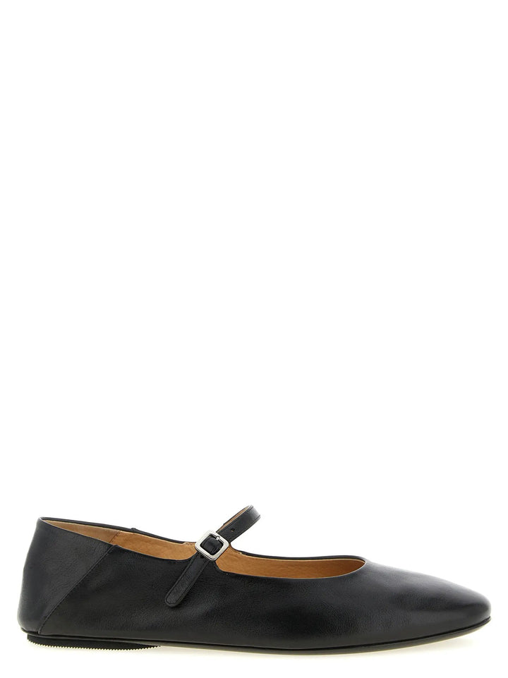 Marsell Black Calfskin Ballet Flats