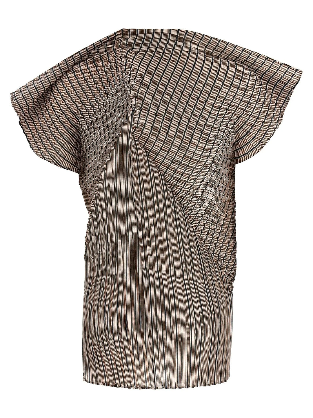 Issey Miyake Brown Polyester Blouse