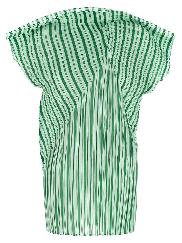 Issey Miyake Bicolor Polyester Pattern Shirt