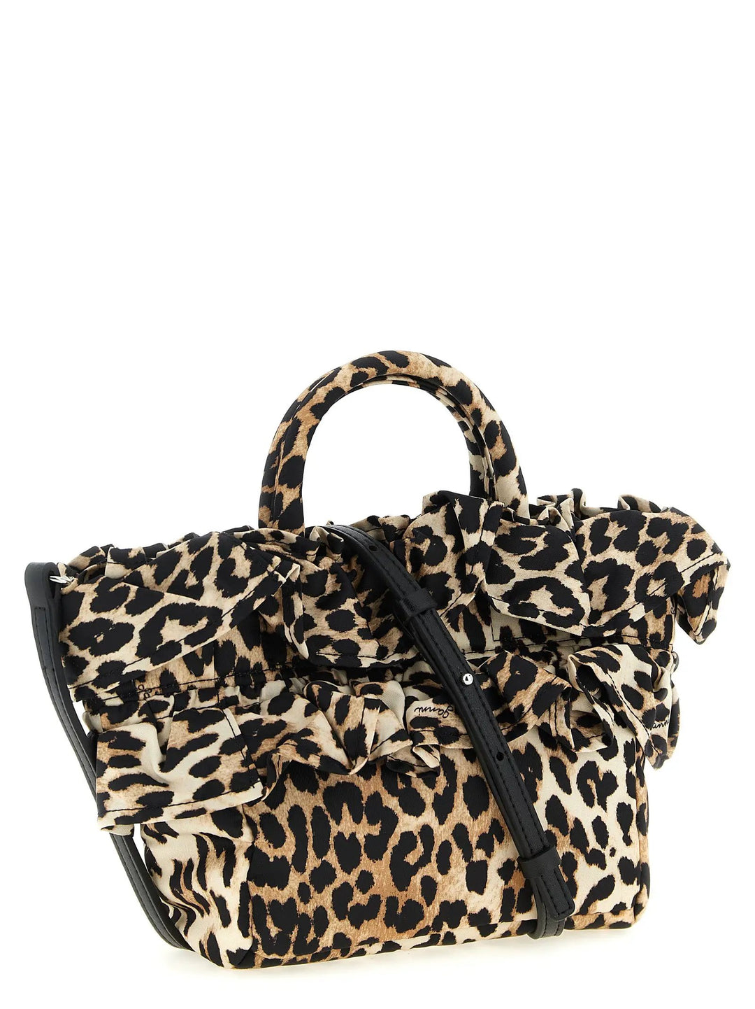 Ganni Brown Polyamide Handbag