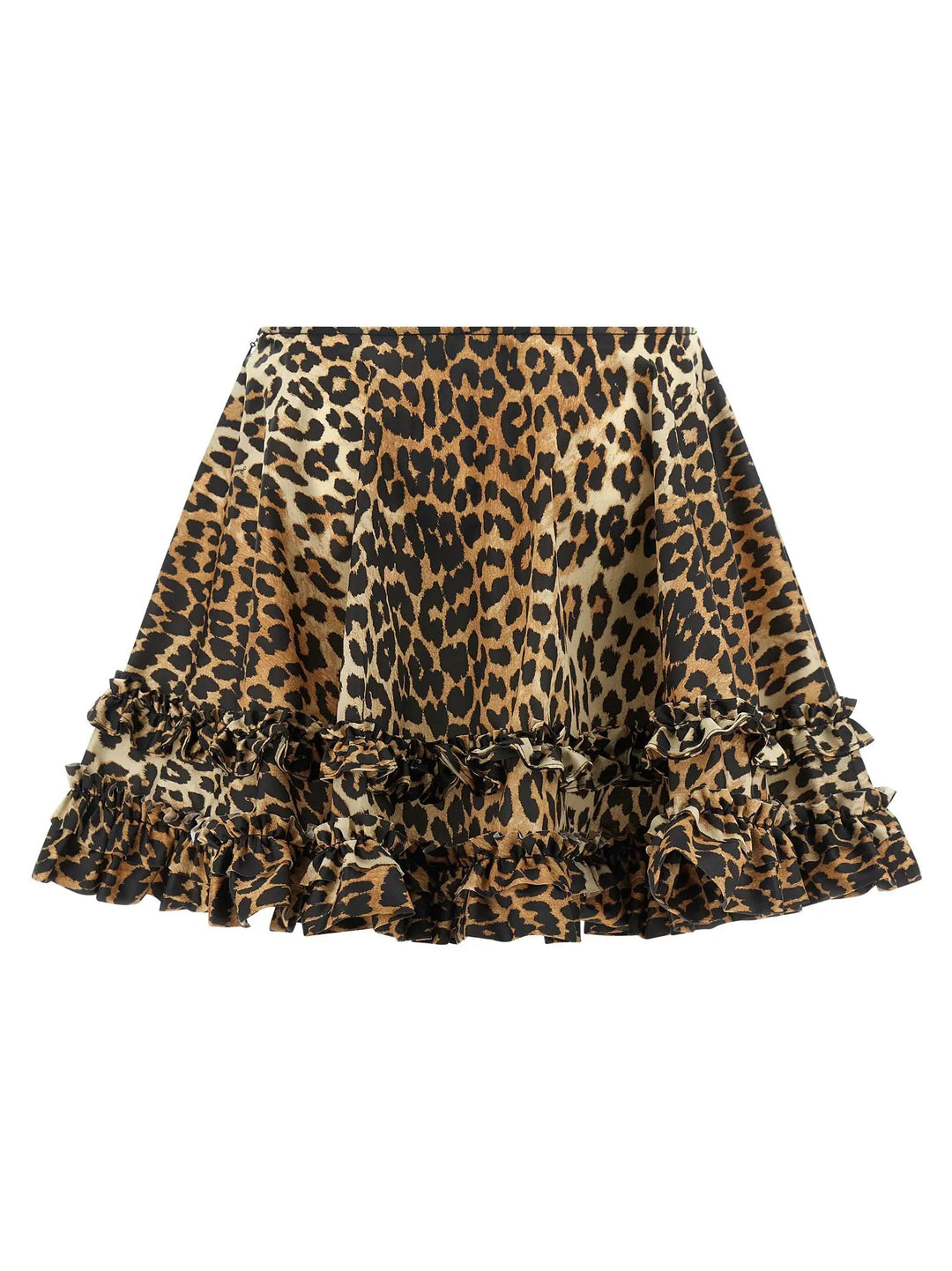 Ganni Brown Recycled Polyamide Long Skirt