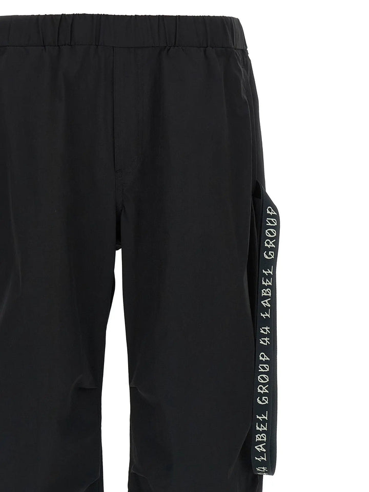 44 Label Group Black Polyamide Athletic Pants