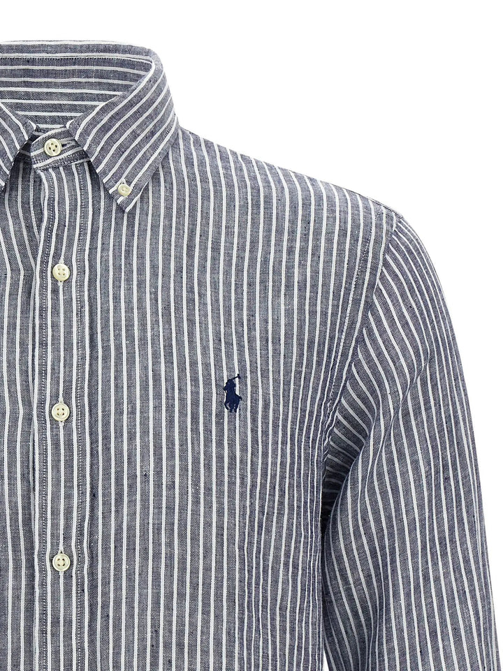 Polo Ralph Lauren Blue Linen Blouse