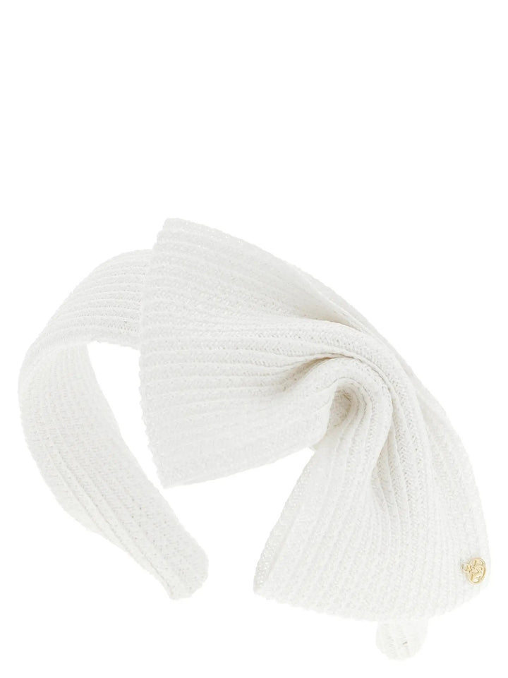 Maison Michel White Papier Headband