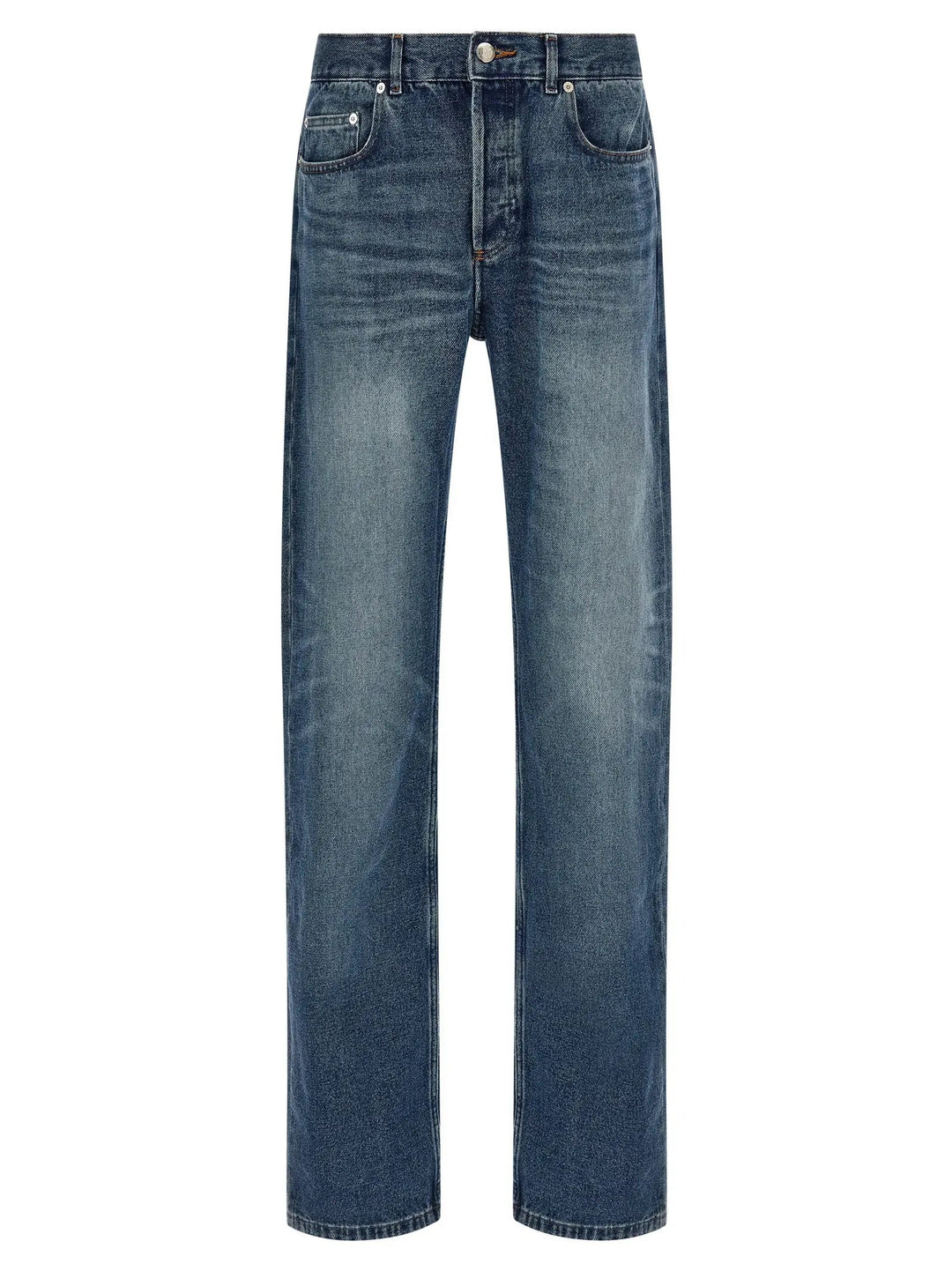 A.P.C. Blue Cotton Straight-Leg Jeans