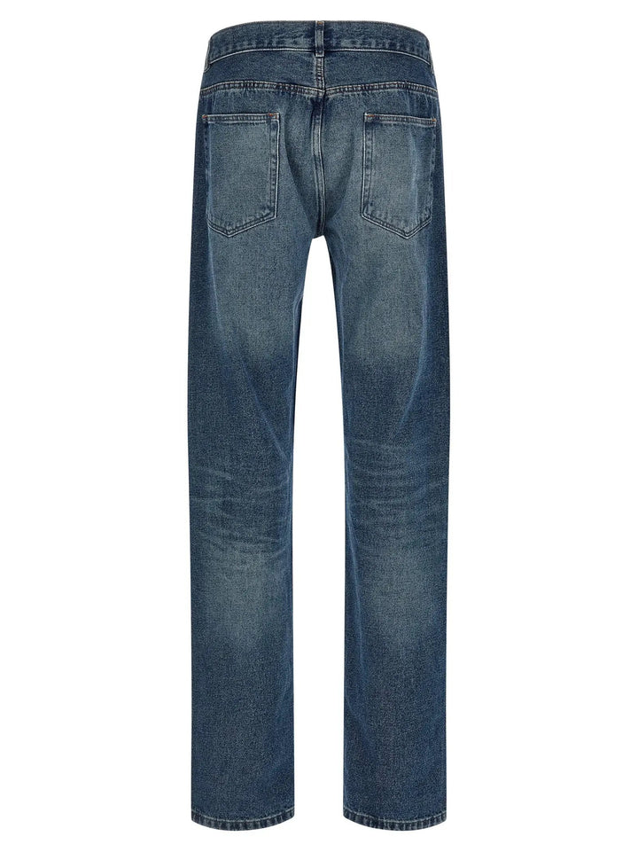 A.P.C. Blue Cotton Straight-Leg Jeans