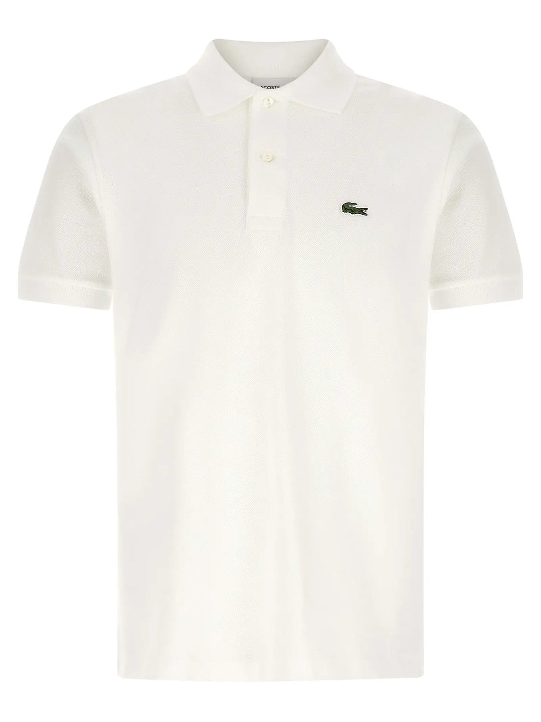 Lacoste White Cotton Polo Shirt