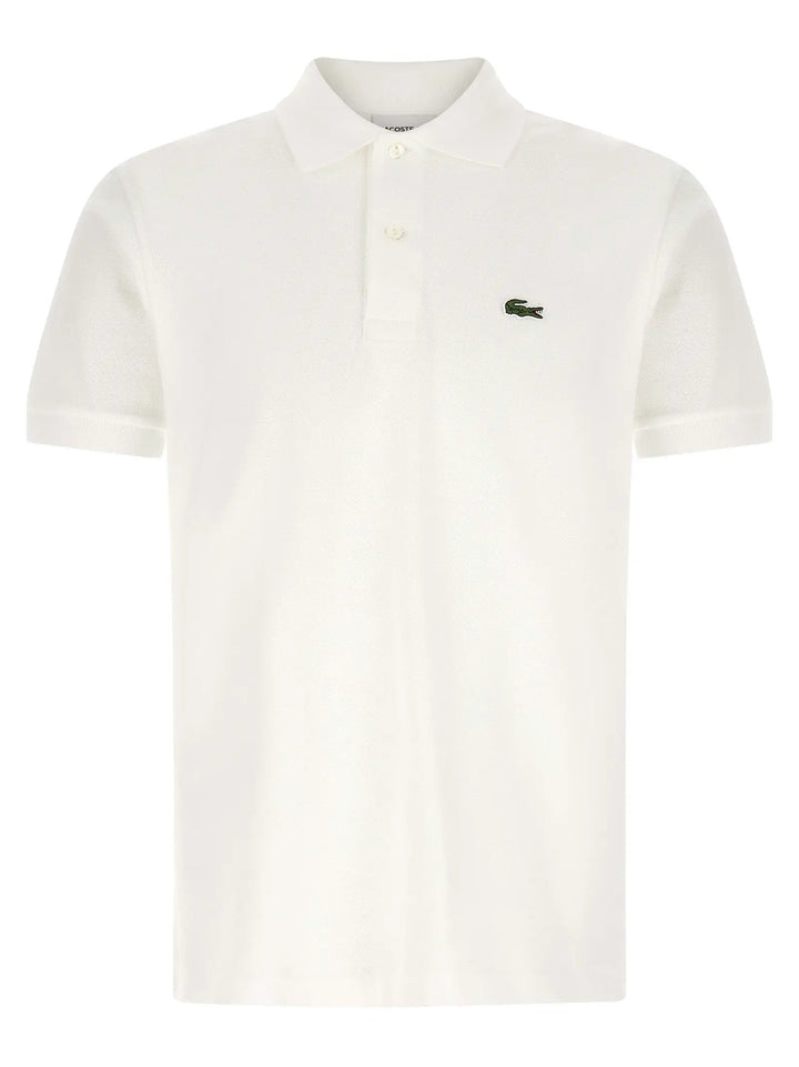 Lacoste White Cotton Polo Shirt