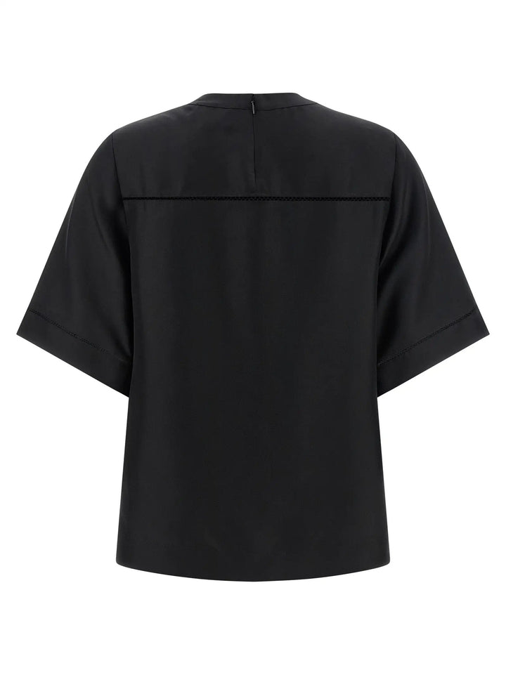 Loulou De Saison Black Silk Shirt