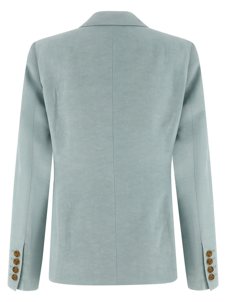 Blazé Milano Blue Silk Blazer