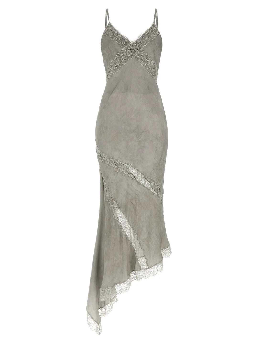 The Andamane Gray Viscose Long Dress