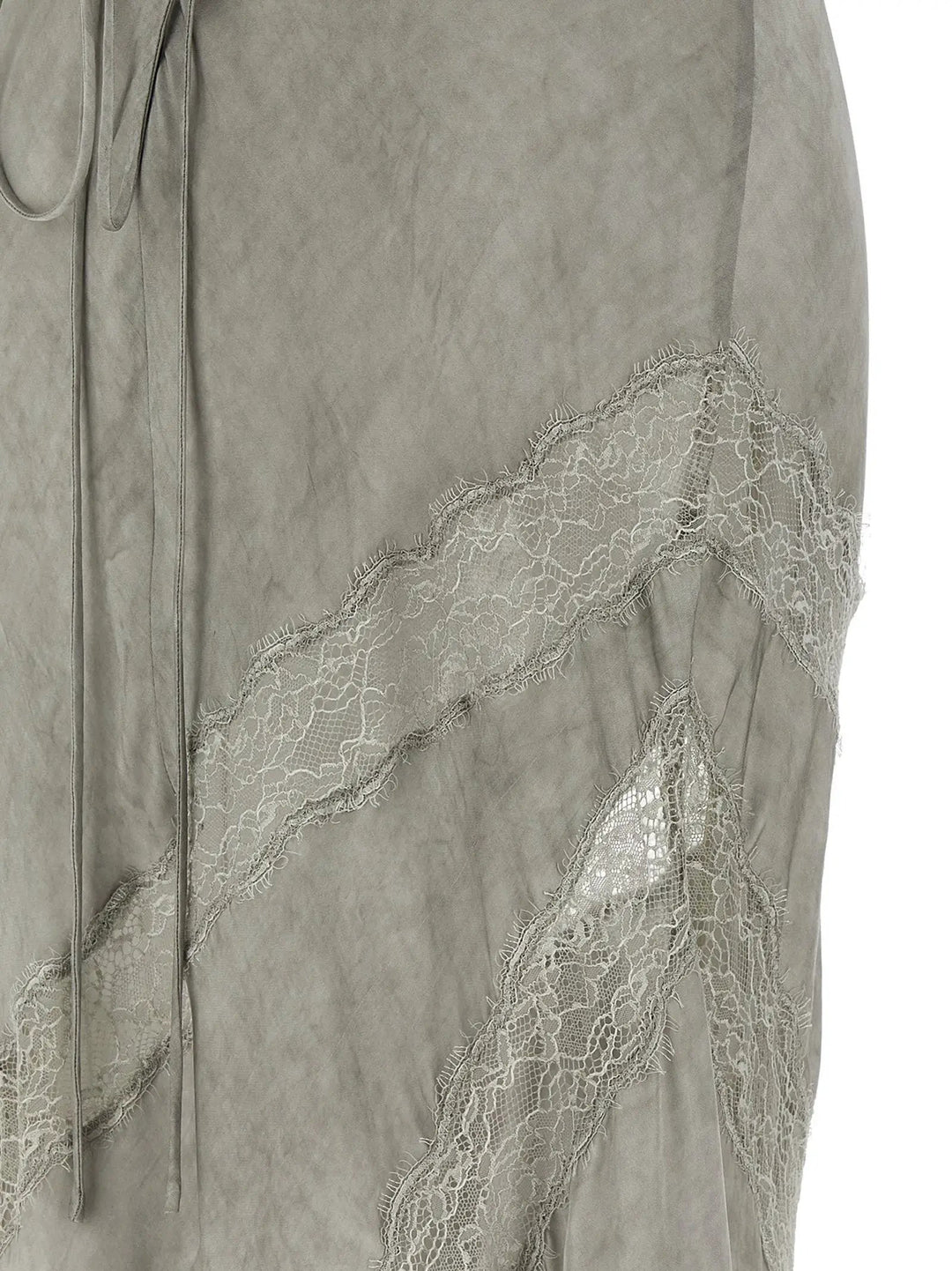 The Andamane Gray Viscose Long Dress