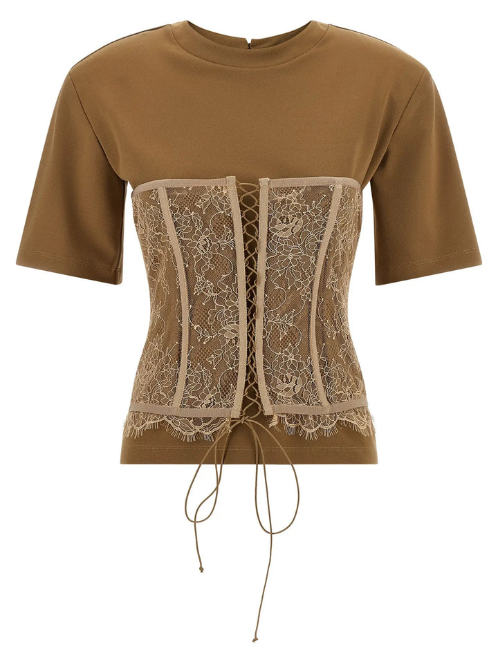 Giuseppe Di Morabito Brown Viscose T-Shirt