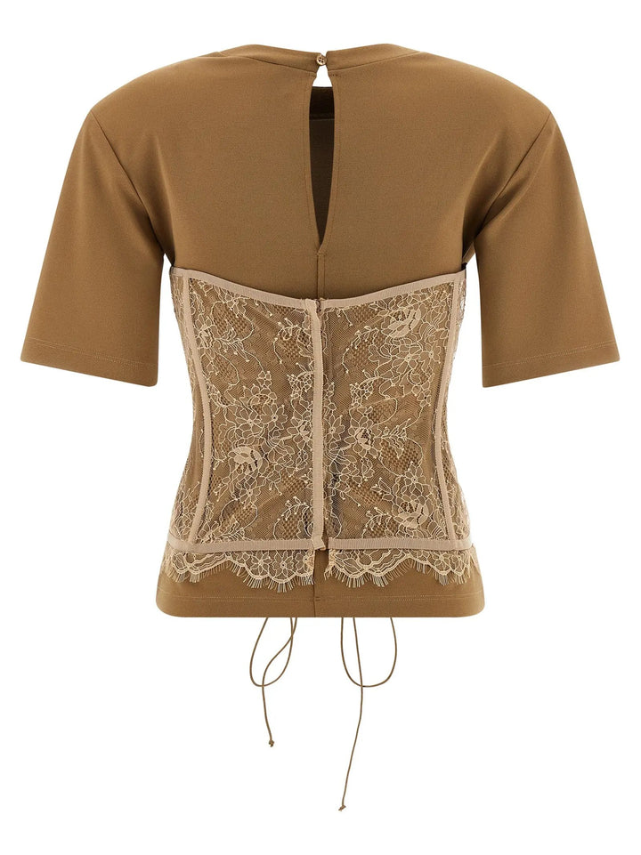 Giuseppe Di Morabito Brown Viscose T-Shirt