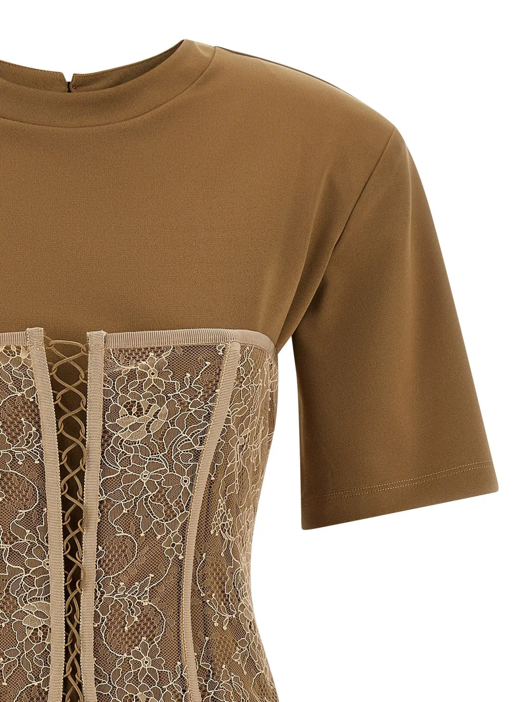 Giuseppe Di Morabito Brown Viscose T-Shirt
