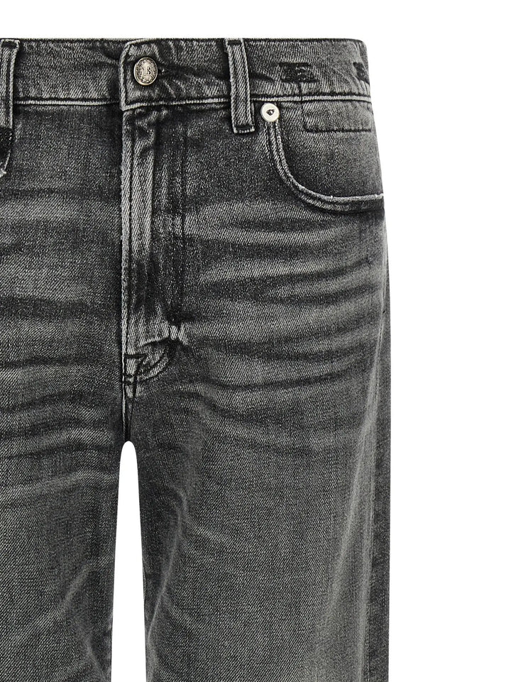 R13 Gray Cotton Boyfriend Jeans