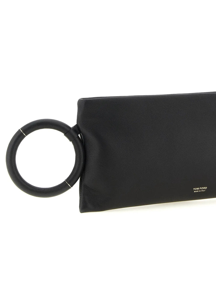 Tom Ford Black Lambskin Clutch Bag