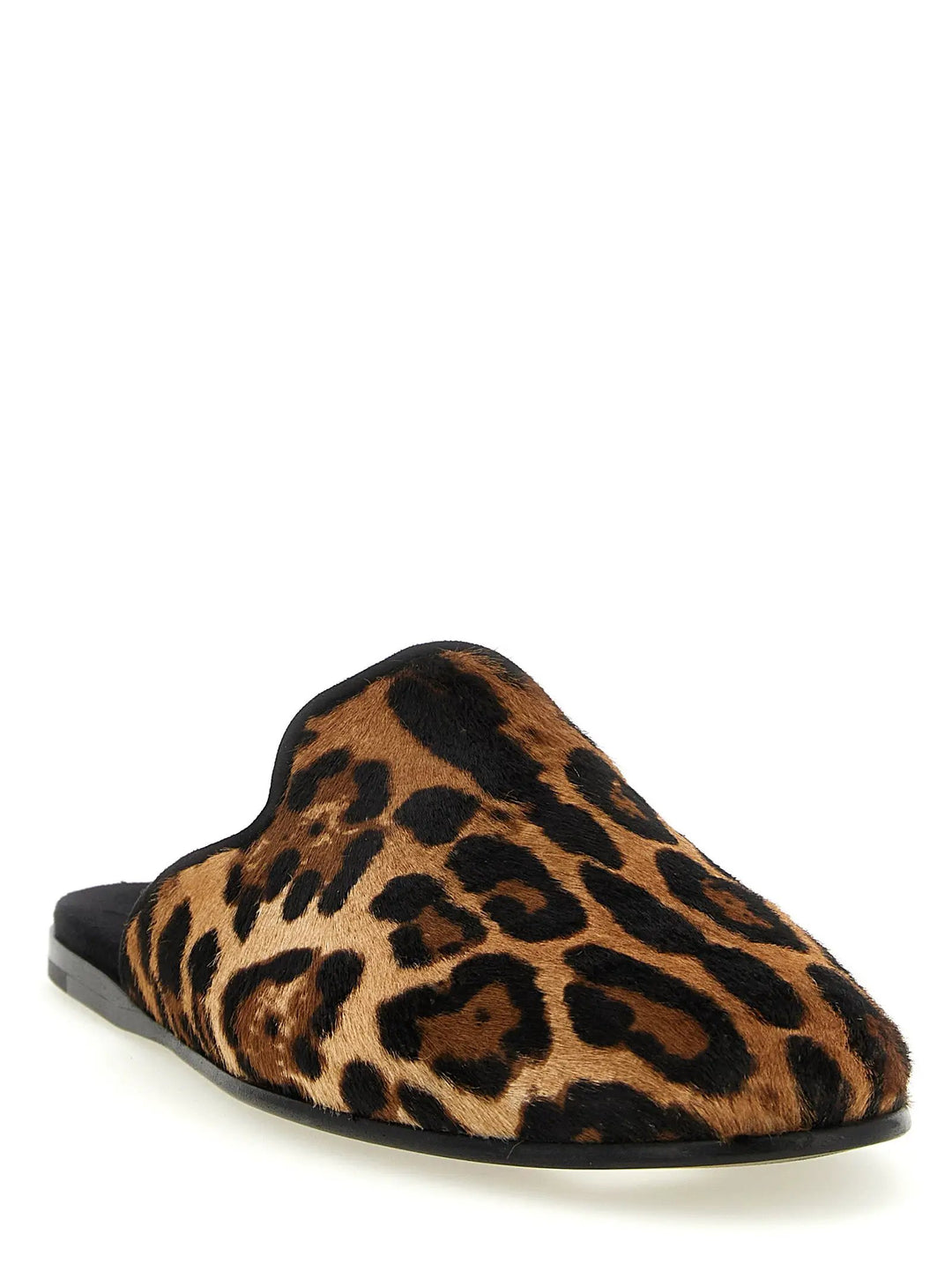 Dolce &amp; Gabbana Brown Calfskin Flats