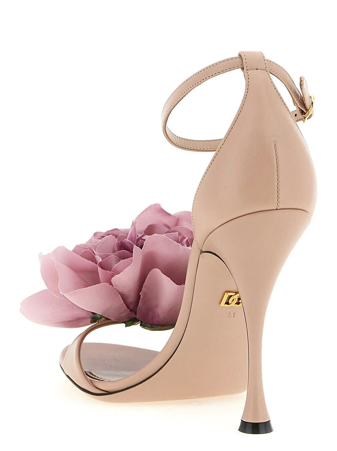 Dolce &amp; Gabbana Multicolor Calfskin Stiletto Heel Sandals