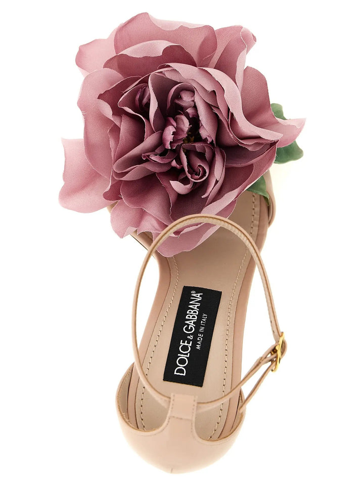 Dolce &amp; Gabbana Multicolor Calfskin Stiletto Heel Sandals
