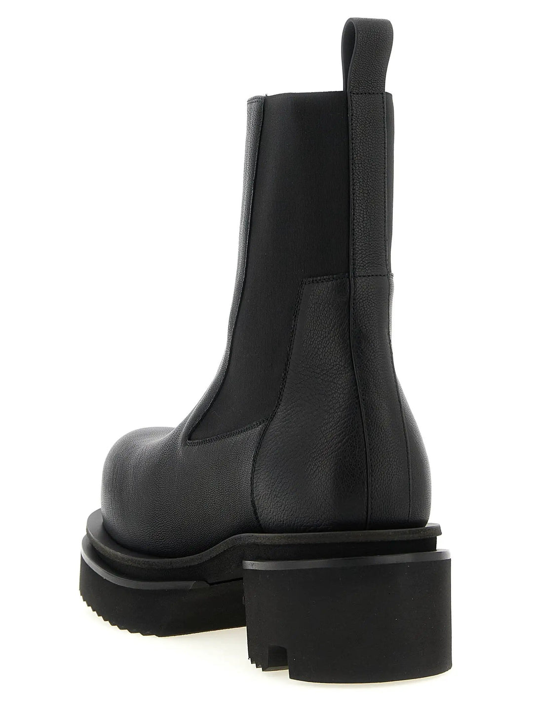 Rick Owens Black Goatskin Ankle Boots