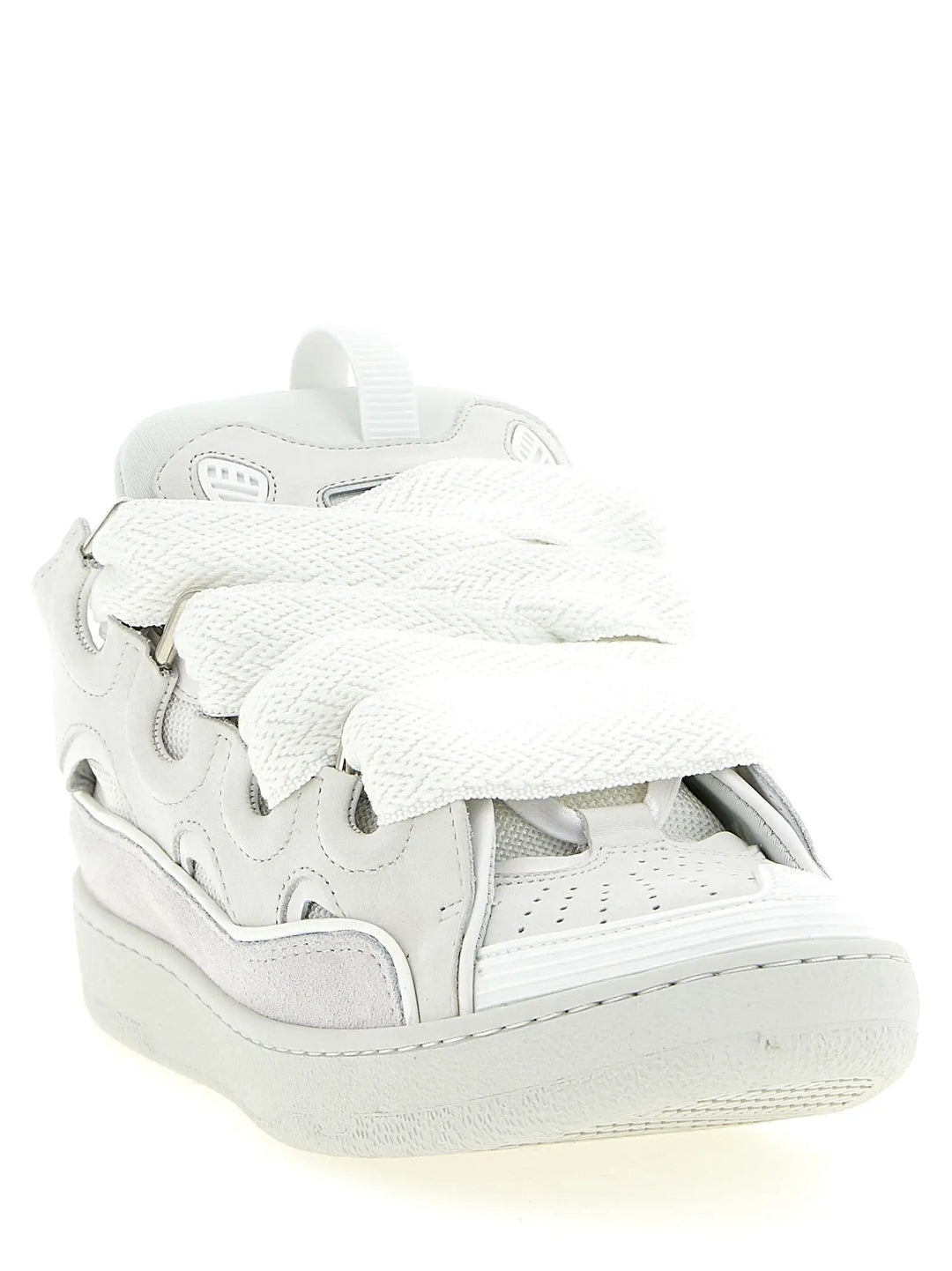 Lanvin White Calfskin Chunky Sneakers