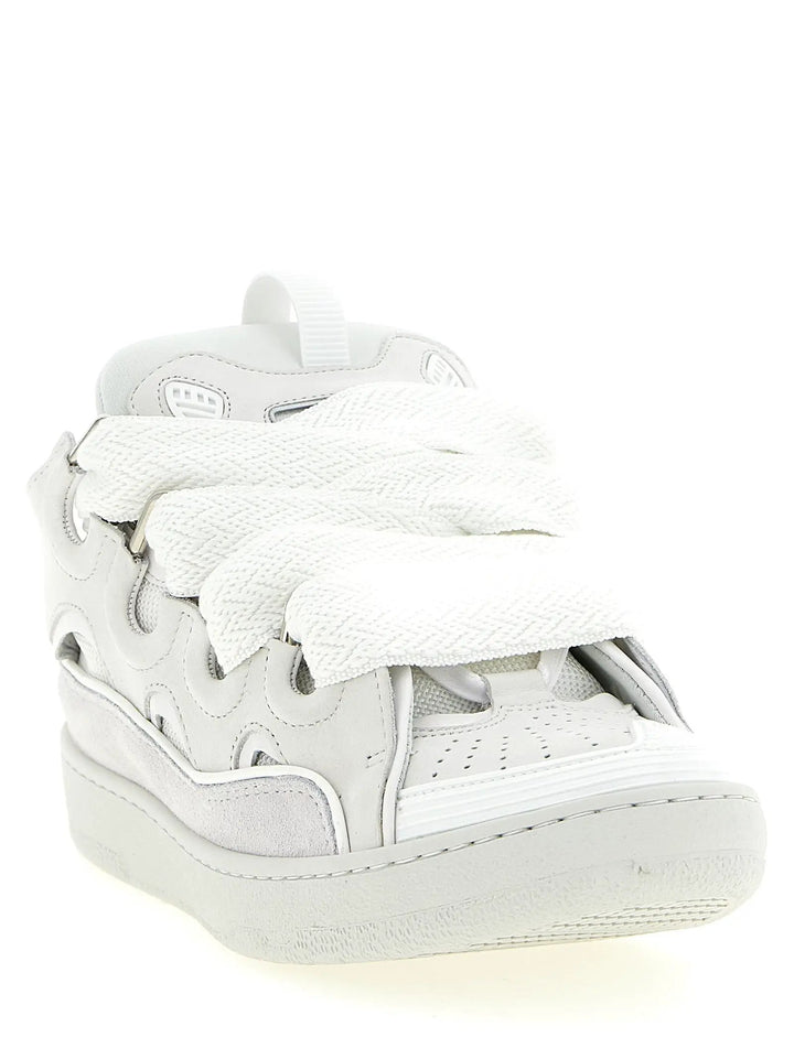 Lanvin White Calfskin Chunky Sneakers