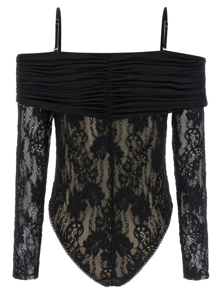 Zimmermann Black Polyamide Bodysuit