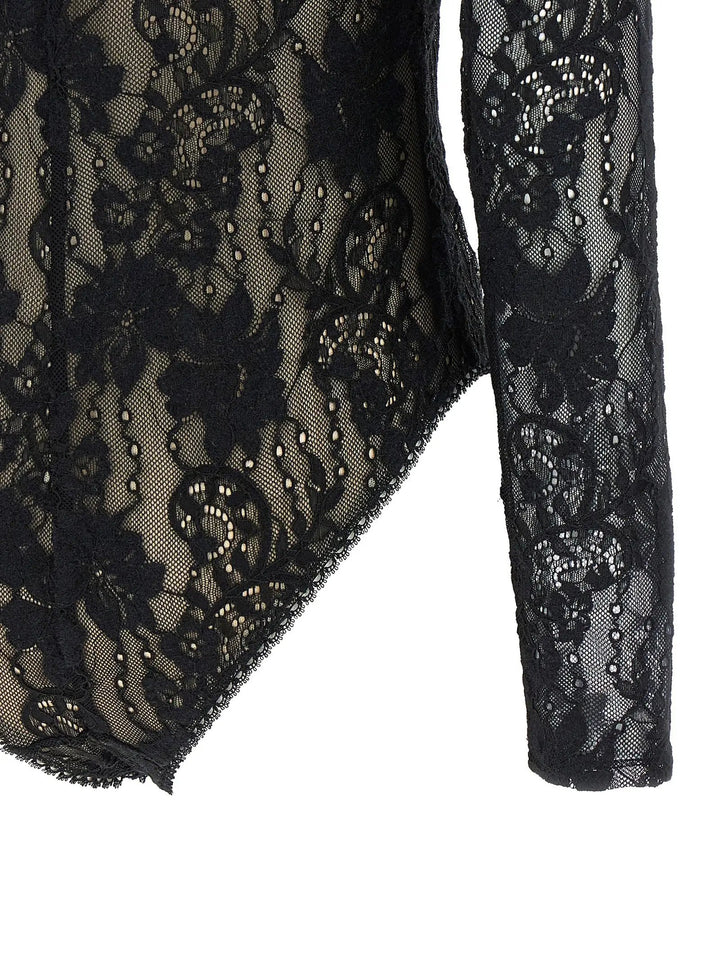 Zimmermann Black Polyamide Bodysuit