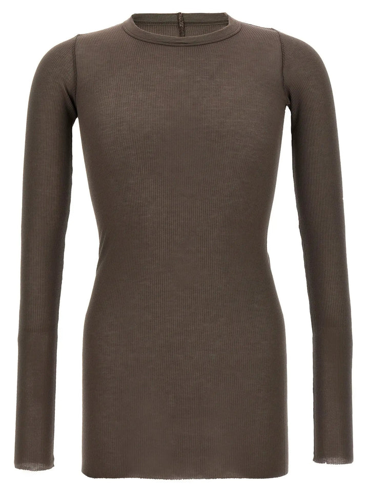 Rick Owens Gray Viscose T-Shirt