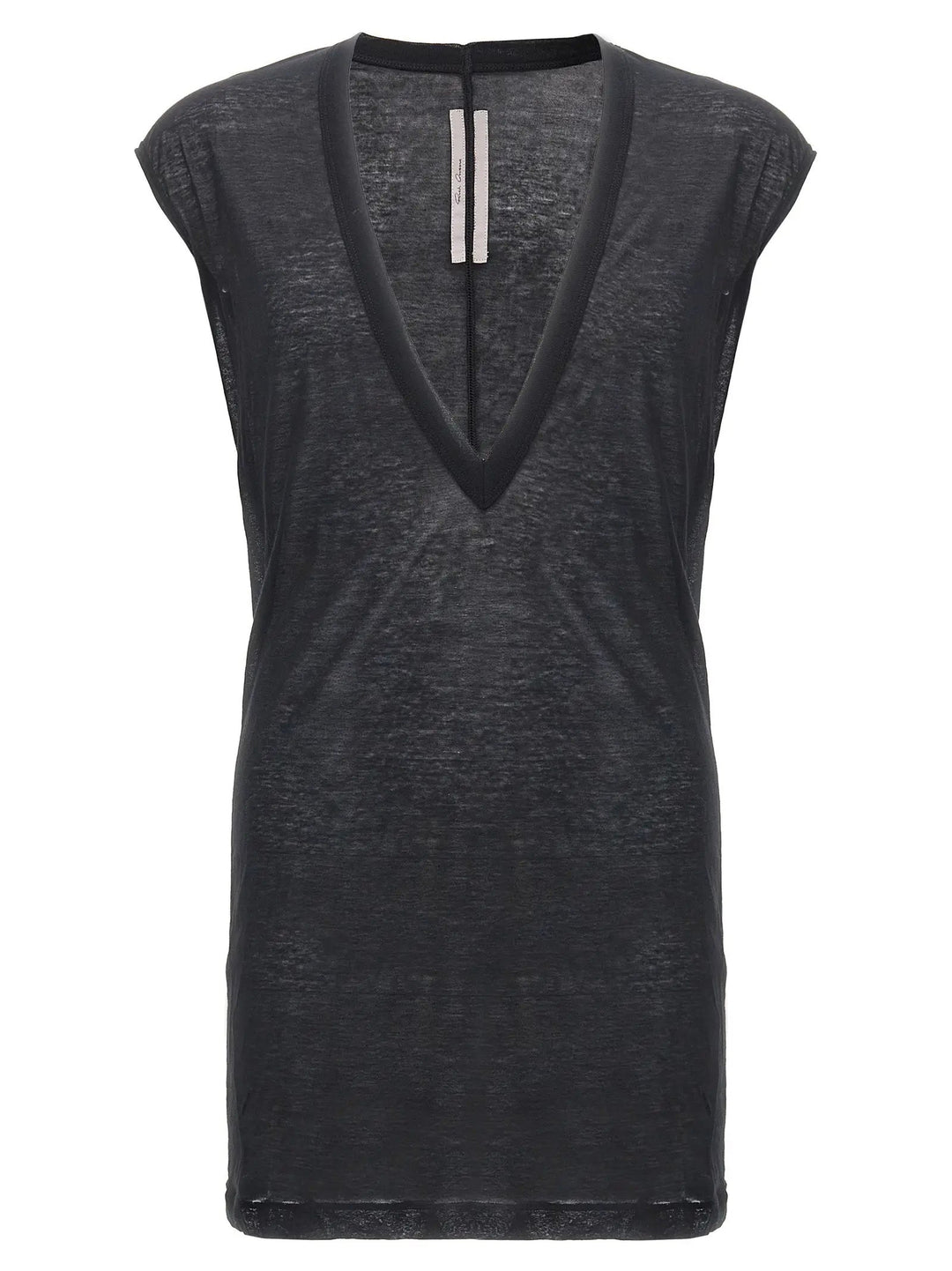 Rick Owens Black Cotton T-Shirt