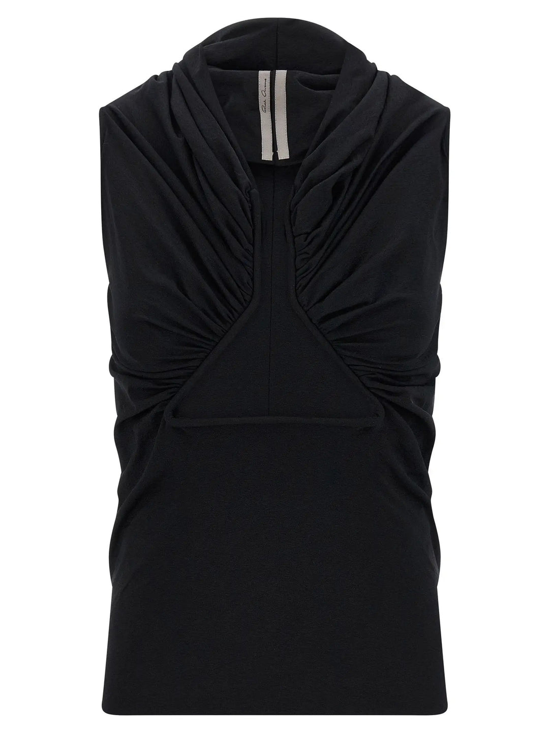 Rick Owens Black Cotton Tank Tops