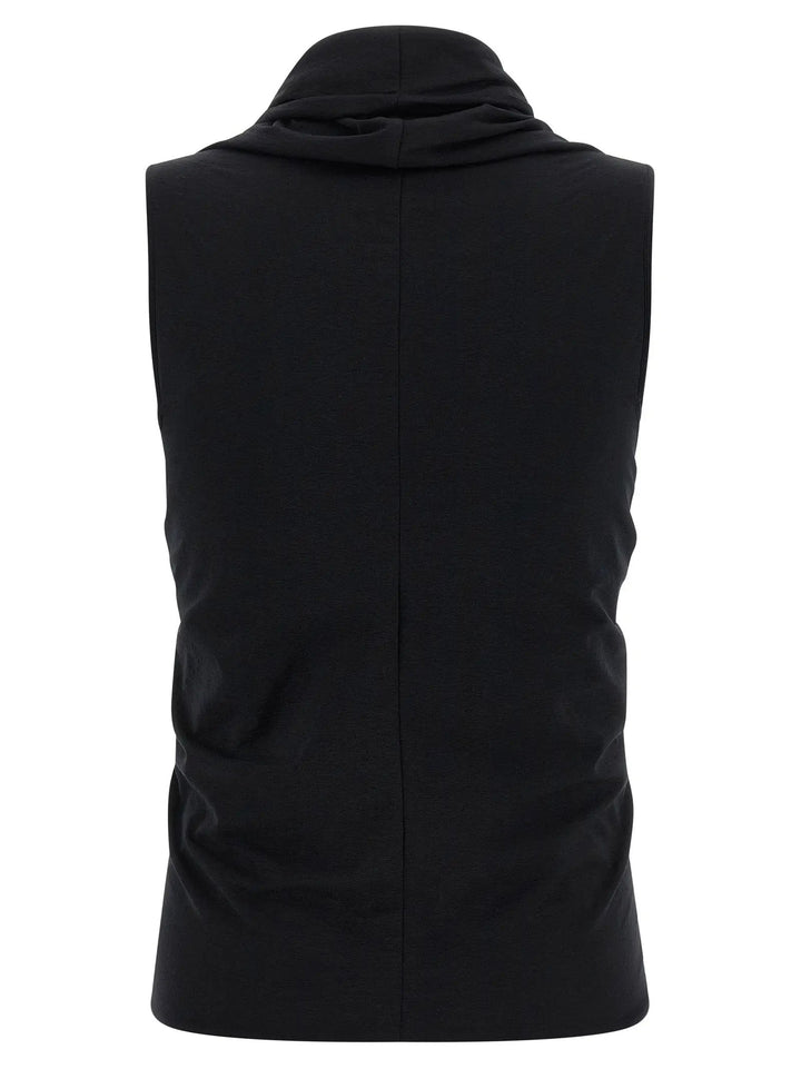 Rick Owens Black Cotton Tank Tops