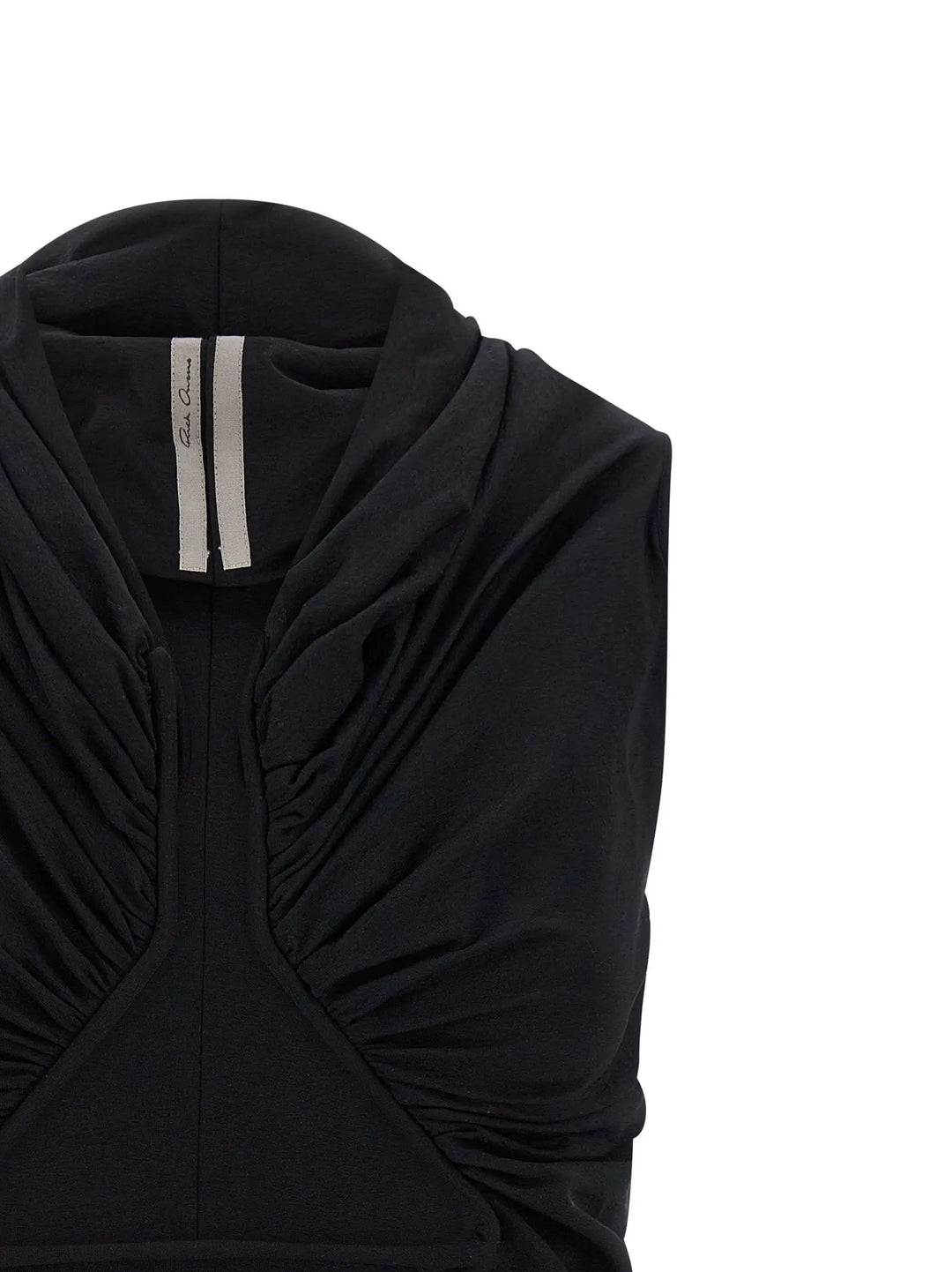 Rick Owens Black Cotton Tank Tops