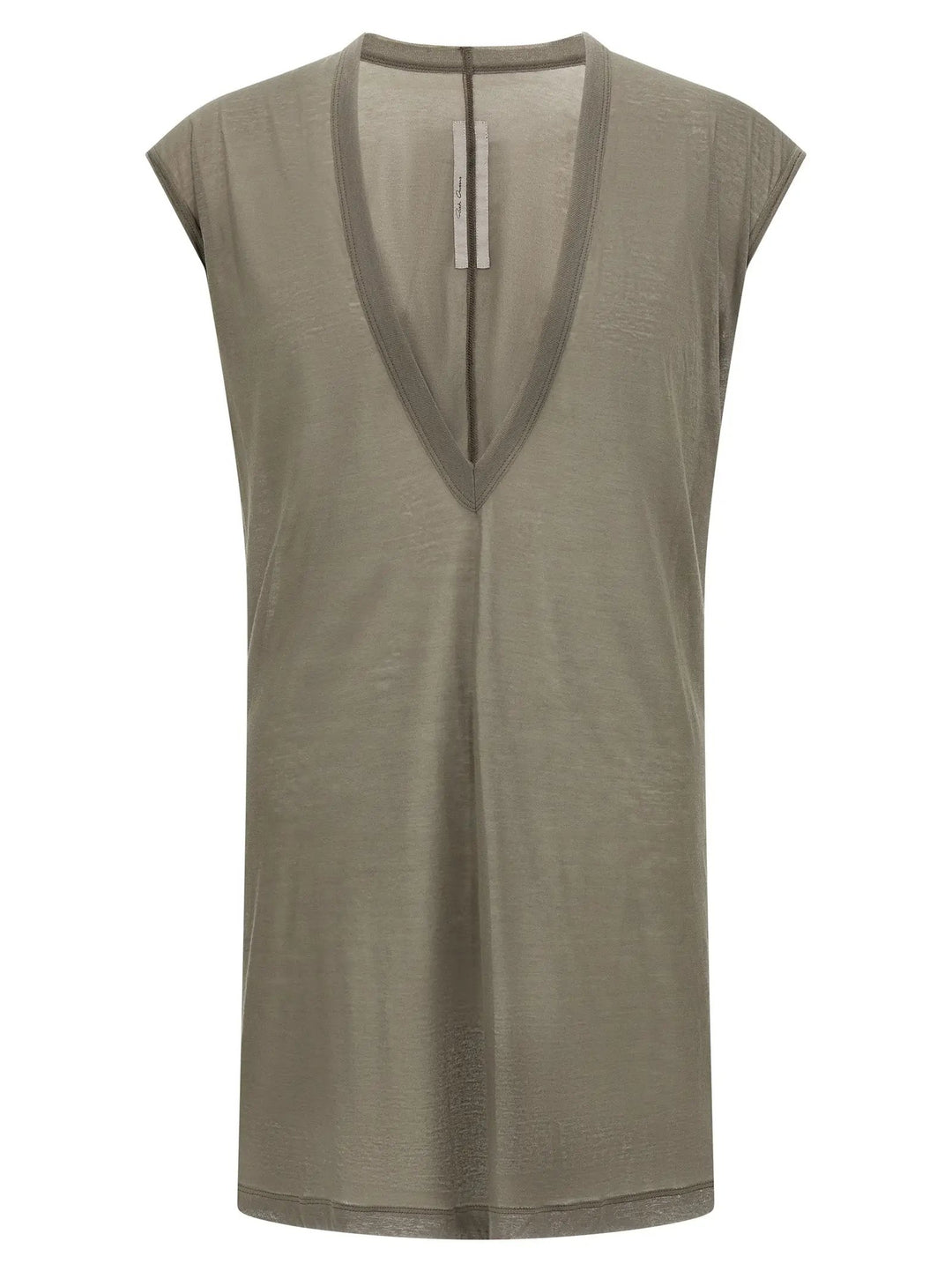 Rick Owens Gray Cotton T-Shirt