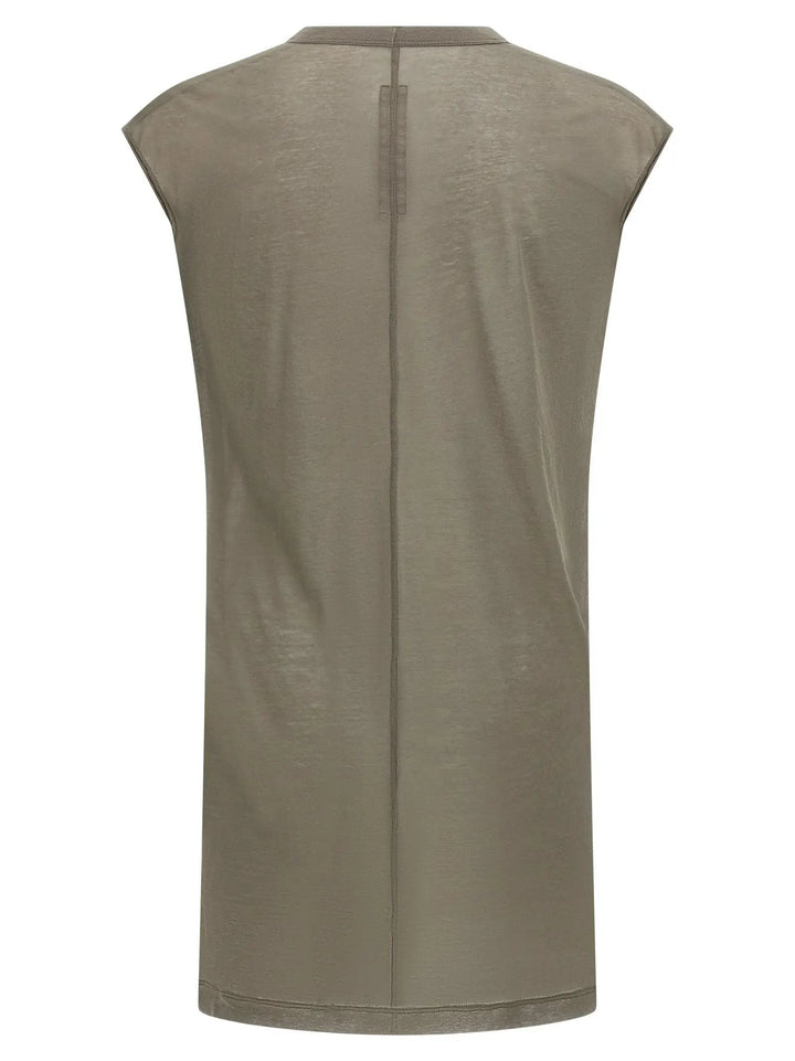 Rick Owens Gray Cotton T-Shirt