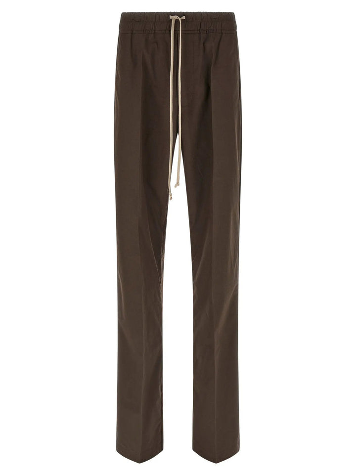 Rick Owens Brown Cotton Casual Pants