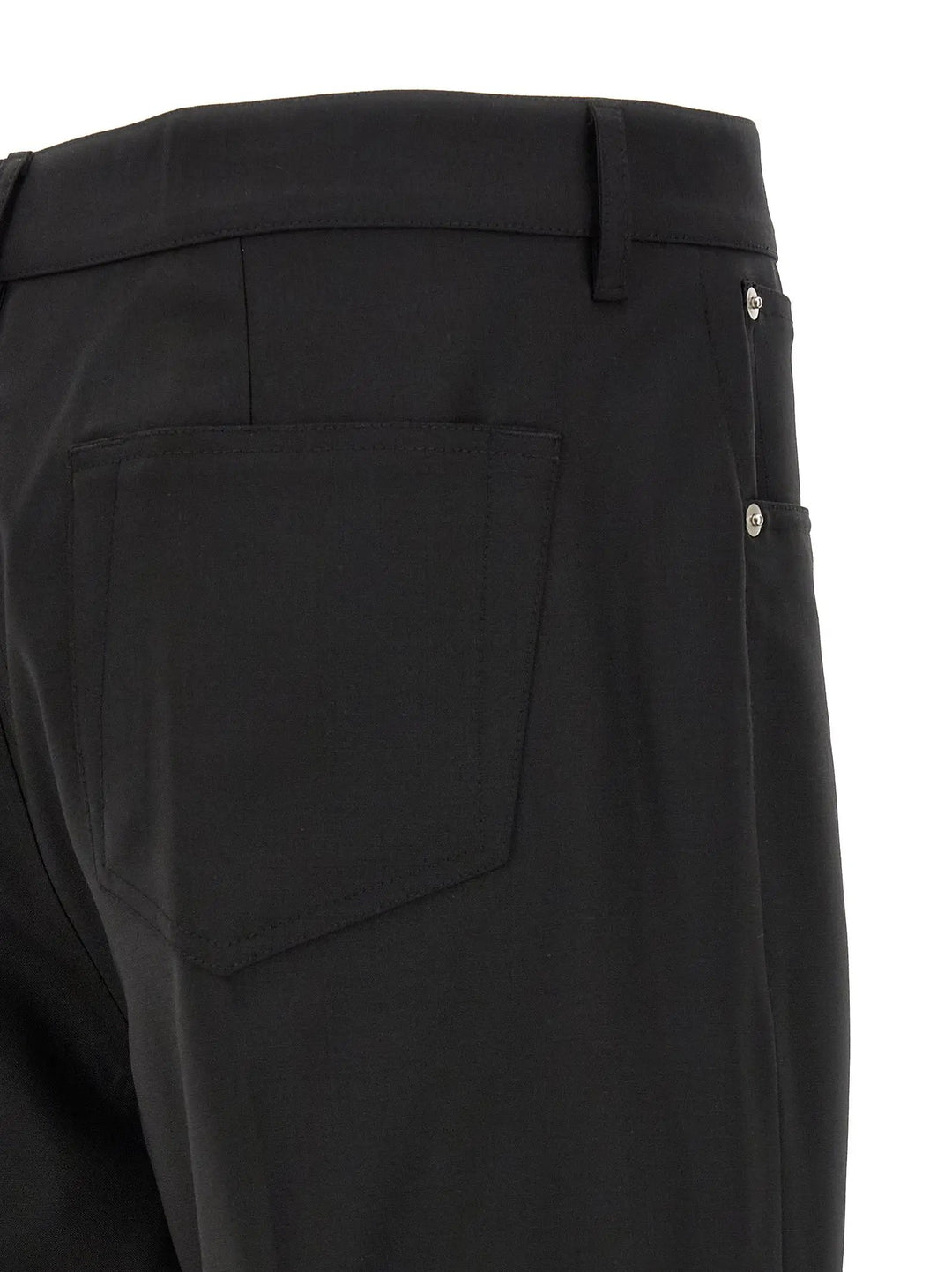 Rick Owens Black Wool Jeans Denim