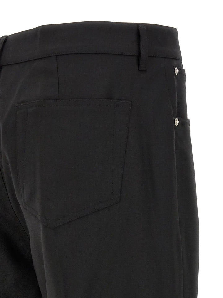 Rick Owens Black Wool Jeans Denim