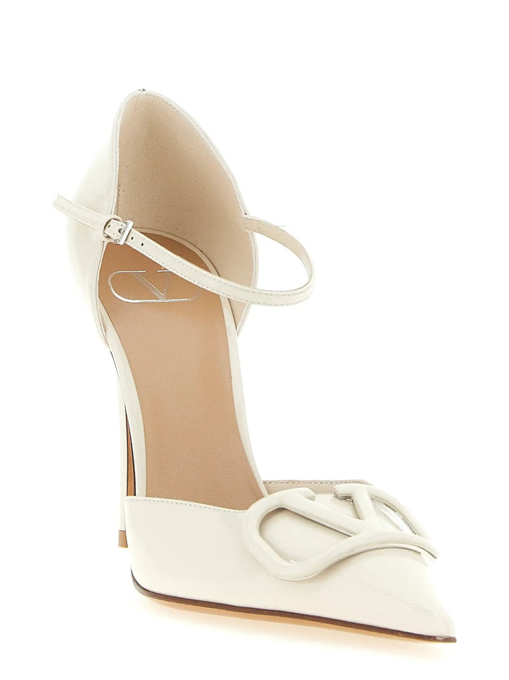 Valentino Garavani Sample Sale | Valentino Garavani White Calfskin High Heel Pumps - | Designer outlet