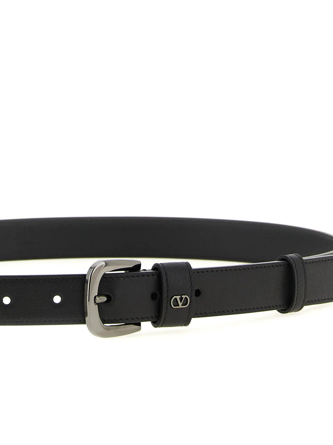 Valentino Garavani Black Calfskin Regular Belt