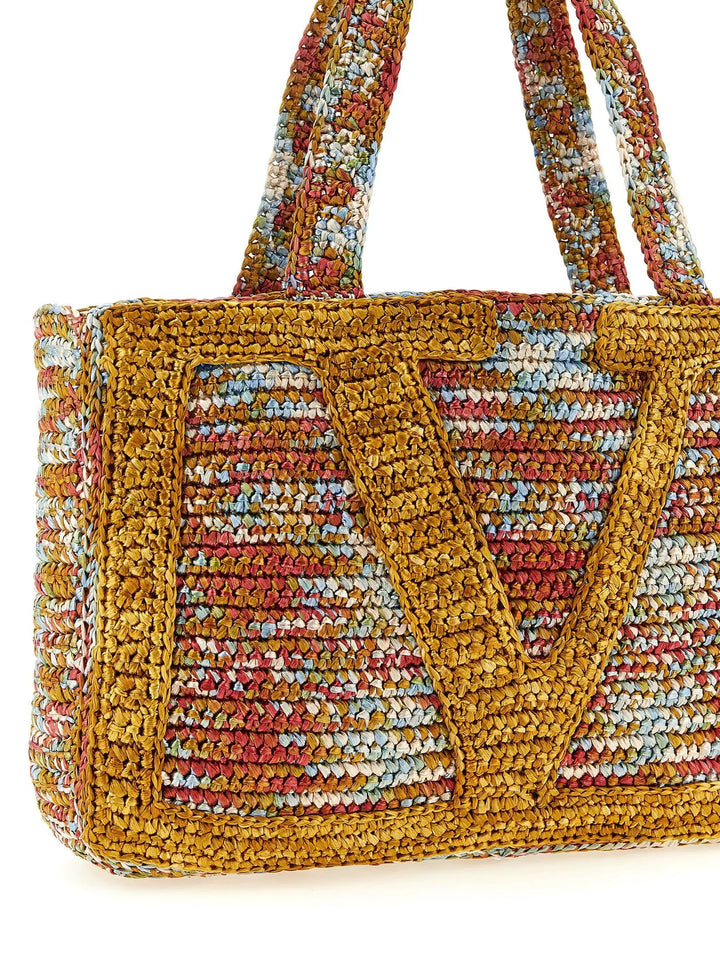 Valentino Garavani Multicolor Viscose Tote Bag