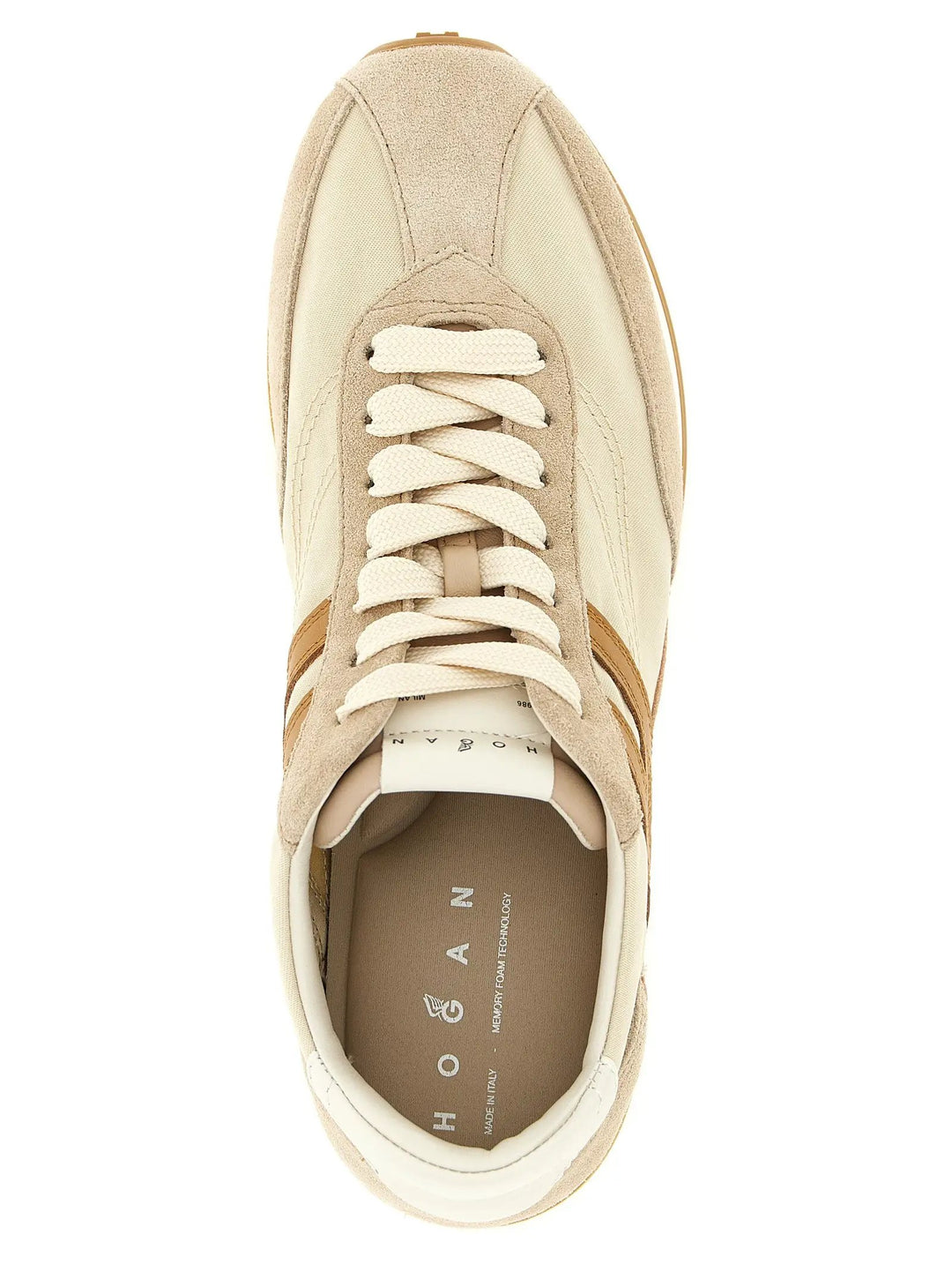Hogan Beige Polyamide Athletic Sneakers