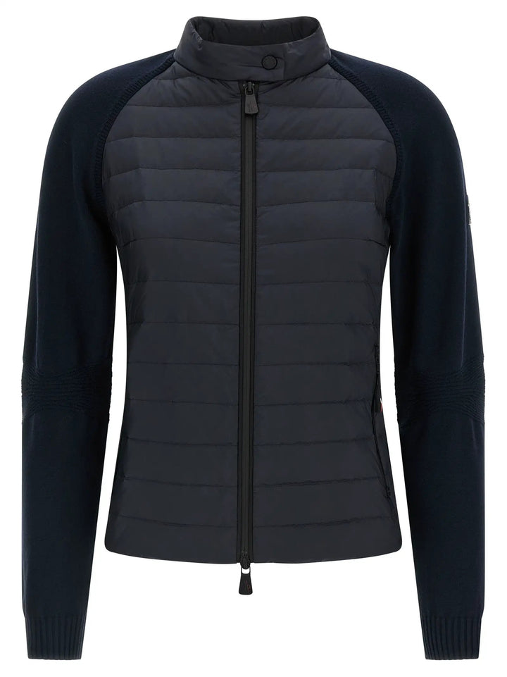 Moncler Grenoble Blue Polyamide Cardigan